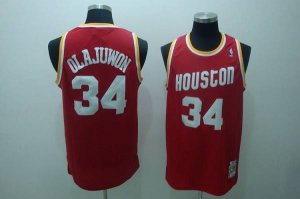 Jerseys Factory Cheap Mitchell and Ness Rockets #34 Hakeem Olaju