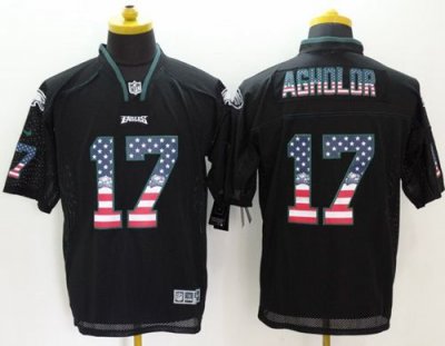 Jerseys Factory Cheap Nike Eagles #17 Nelson Agholor Black Men's