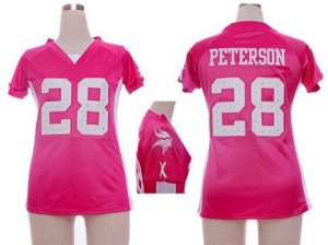 Jerseys Factory Cheap Nike Vikings #28 Adrian Peterson Pink Draf