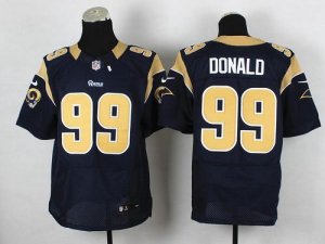 Jerseys Factory Cheap Nike Rams #99 Aaron Donald Navy Blue Team