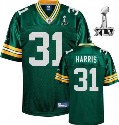 Jerseys Factory Cheap Packers Al Harris #31 Green Super Bowl XLV
