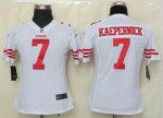 Jerseys Factory Cheap Nike 49ers #7 Colin Kaepernick White Women