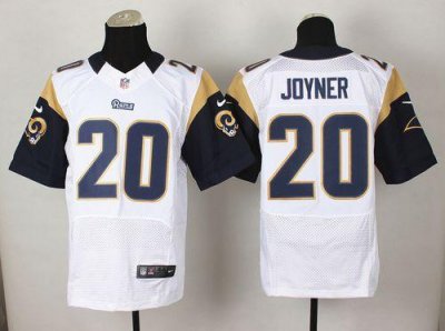 Jerseys Factory Cheap Nike Rams #20 Lamarcus Joyner White Men's