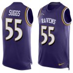 Jerseys Factory Cheap Nike Ravens #55 Terrell Suggs Purple Team