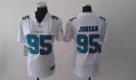 Jerseys Factory Cheap Nike Dolphins #95 Dion Jordan White Women'