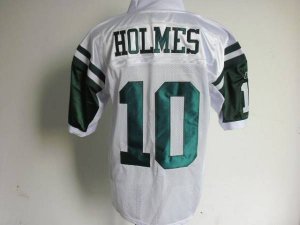 Jerseys Factory Cheap Jets #10 Santonio Holmes Stitched White NF