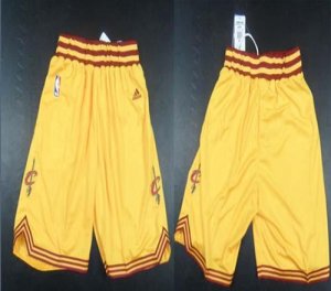 Jerseys Factory Cheap Cleveland Cavaliers Yellow NBA Shorts