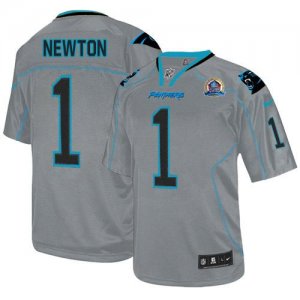 Jerseys Factory Cheap Nike Panthers #1 Cam Newton Lights Out Gre