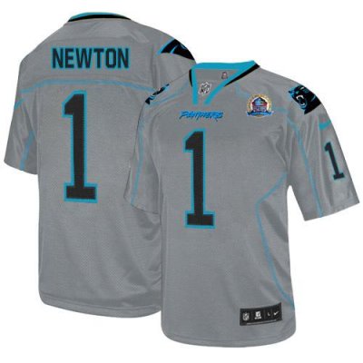 Jerseys Factory Cheap Nike Panthers #1 Cam Newton Lights Out Gre