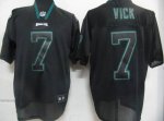 Jerseys Factory Cheap Eagles #7 Michael Vick Lights Out Black St