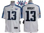 Jerseys Factory Cheap Nike Titans #13 Kendall Wright White With
