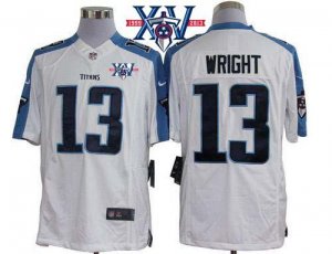 Jerseys Factory Cheap Nike Titans #13 Kendall Wright White With