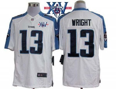 Jerseys Factory Cheap Nike Titans #13 Kendall Wright White With
