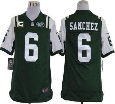 Jerseys Factory Cheap Nike Jets #6 Mark Sanchez Green Team Color