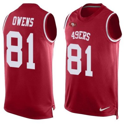 Jerseys Factory Cheap Nike 49ers #81 Terrell Owens Red Team Colo