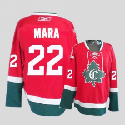 Jerseys Factory Cheap Canadiens #22 Paul Mara Embroidered Red Ne