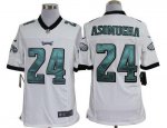 Jerseys Factory Cheap Nike Eagles #24 Nnamdi Asomugha White Men'