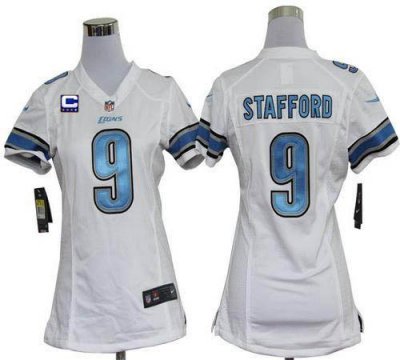 Jerseys Factory Cheap Nike Lions #9 Matthew Stafford White With