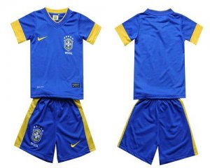 Jerseys Factory Cheap Brazil Blank 2012/2013 Blue & Blue Shorts
