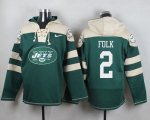 Jerseys Factory Cheap Nike Jets #2 Nick Folk Green Player Pullov