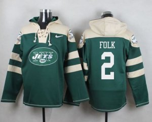 Jerseys Factory Cheap Nike Jets #2 Nick Folk Green Player Pullov