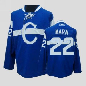 Jerseys Factory Cheap Canadiens #22 Paul Mara Embroidered Blue N