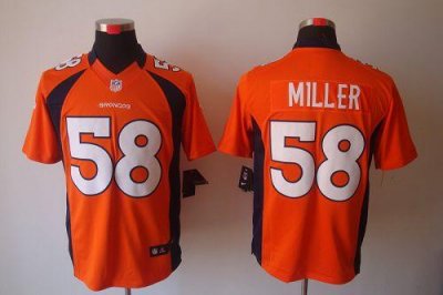 Jerseys Factory Cheap Nike Broncos #58 Von Miller Orange Team Co