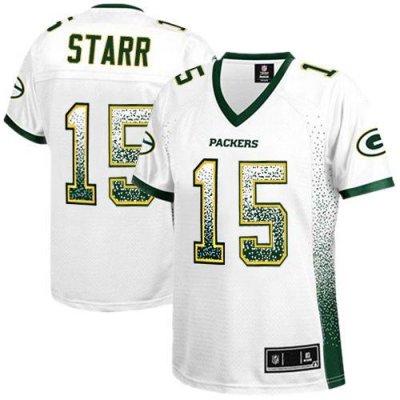Jerseys Factory Cheap Nike Packers #15 Bart Starr White Women's