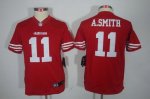 Jerseys Factory Cheap Nike 49ers #11 Alex Smith Red Team Color Y
