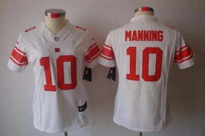 Jerseys Factory Cheap Nike Giants #10 Eli Manning White Women's