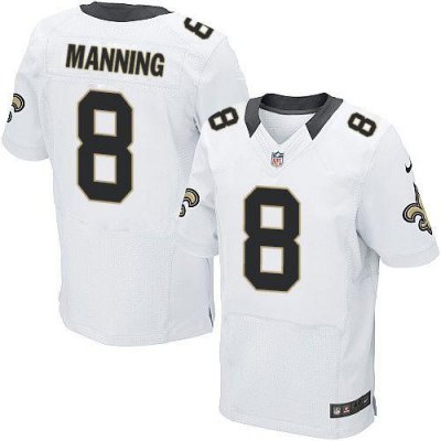 Jerseys Factory Cheap Nike Saints #8 Archie Manning White Men's