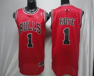 Jerseys Factory Cheap Revolution 30 Bulls #1 Derrick Rose Red Em