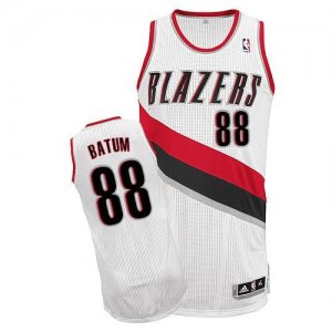 Jerseys Factory Cheap Revolution 30 Blazers #88 Nicolas Batum Wh