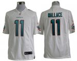 Jerseys Factory Cheap Nike Dolphins #11 Mike Wallace White Men's