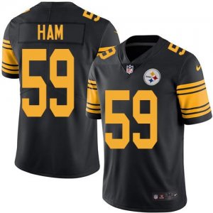 Jerseys Factory Cheap Nike Steelers #59 Jack Ham Black Men's Sti