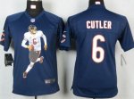 Jerseys Factory Cheap Nike Bears #6 Jay Cutler Navy Blue Team Co