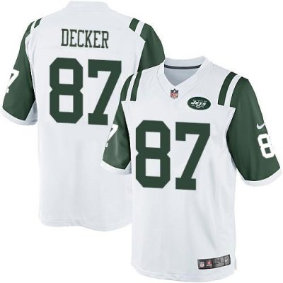 Jerseys Factory Cheap Nike Jets #87 Eric Decker White Men's Stit