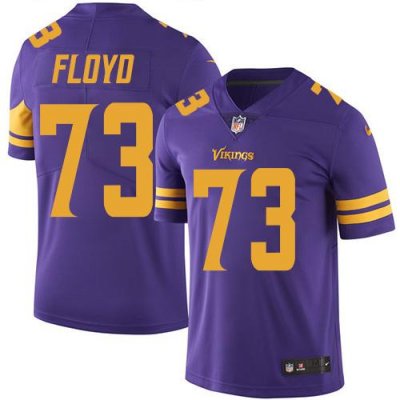 Jerseys Factory Cheap Nike Vikings #73 Sharrif Floyd Purple Men'