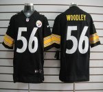 Jerseys Factory Cheap Nike Steelers #56 LaMarr Woodley Black Tea