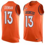 Jerseys Factory Cheap Nike Broncos #13 Trevor Siemian Orange Tea
