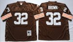 Jerseys Factory Cheap Mitchell And Ness 1963 Browns #32 Jim Brow