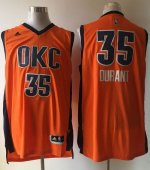 Jerseys Factory Cheap Thunder #35 Kevin Durant Orange Alternate