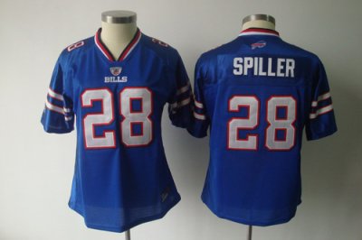 Jerseys Factory Cheap Bills #28 C.J. Spiller Light Blue Women's
