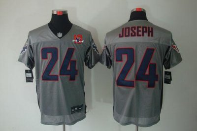 Jerseys Factory Cheap Nike Texans #24 Johnathan Joseph Grey Shad