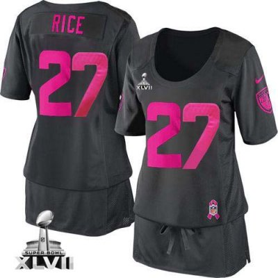 Jerseys Factory Cheap Nike Ravens #27 Ray Rice Dark Grey Super B