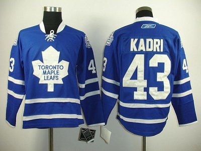 Jerseys Factory Cheap Maple Leafs #43 Nazem Kadri Embroidered Bl