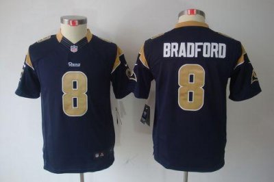 Jerseys Factory Cheap Nike Rams #8 Sam Bradford Navy Blue Team C