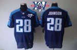 Jerseys Factory Cheap Nike Titans #28 Chris Johnson Navy Blue Al