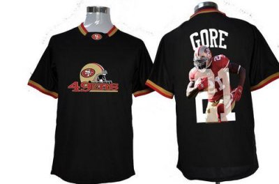 Jerseys Factory Cheap Nike 49ers #21 Frank Gore Black Men's NFL