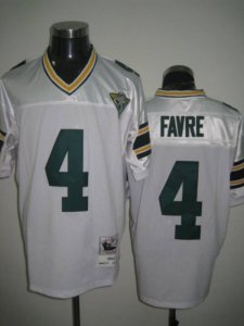 Jerseys Factory Cheap Mitchell & Ness Packers #4 Brett Favre Whi